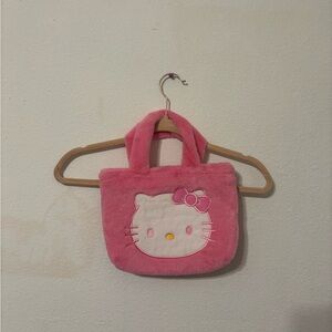 Hello Kitty Fuzzy Pink Kids Bag